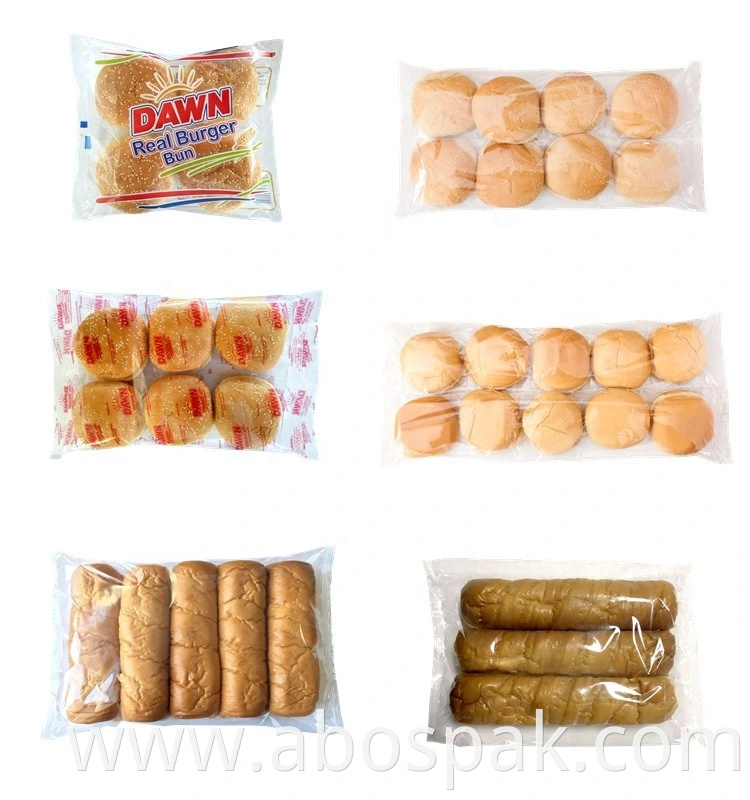 Automatic Horizontal Packing Machine Pillow Pack Bread Biscuits Packaging with Gas Nitrogen for Cake/ Wafer/ Cookies/Buns/Muffin/Bread/Bakery Products Machine